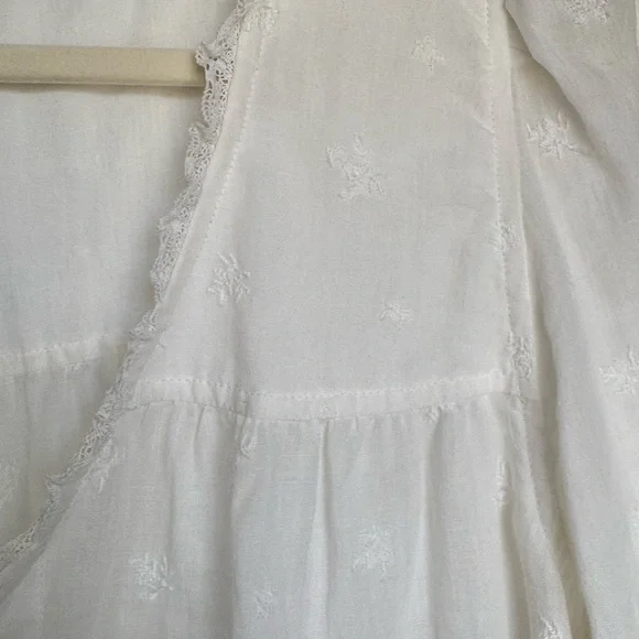 Wilfred Front Tie Blouse - Nomad Tie Front Top Size Women’s Medium Ramie - Picture 9 of 10